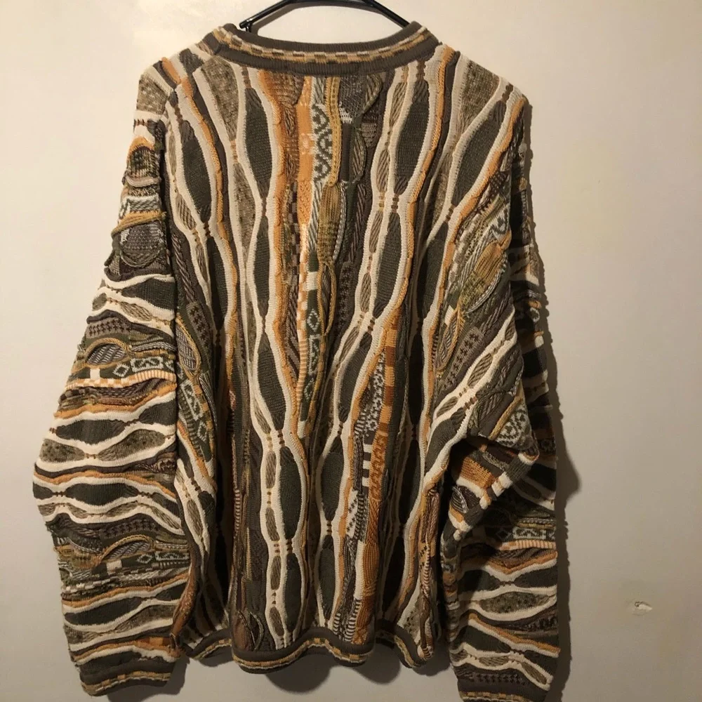 Chunky oversized boho ENRICO UOMO Italy sweater - Picture 6 of 7